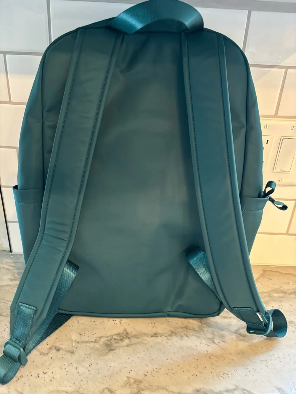 lululemon Teal Backpack with Front Pocket
